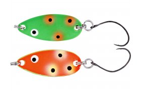 Trout Spoon Westin Fidusen Slim Green & Orange Clown Trout Spoon Westin Fidusen Slim Green & Orange Clown - 3 g; 3.3 cm