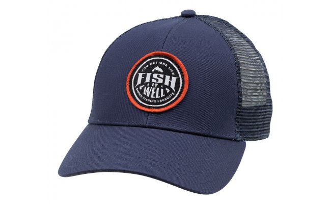 Trucker Cap Simms Fish It Well Dark Moon  Trucker Cap Simms Fish It Well Dark Moon 