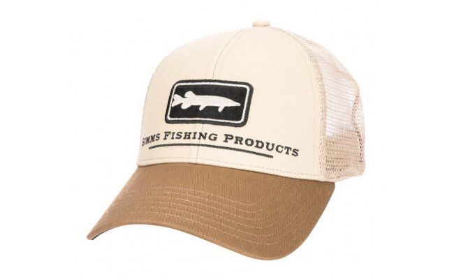 Trucker Cap Simms Musky Icon Tan Trucker Cap Simms Musky Icon Tan