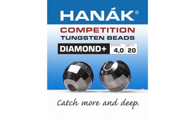 Tungsten Beads Hanak Competition Diamond+ Black Nickel Tungsten Beads Hanak Competition Diamond+ Black Nickel 2,0 mm, 20 pcs