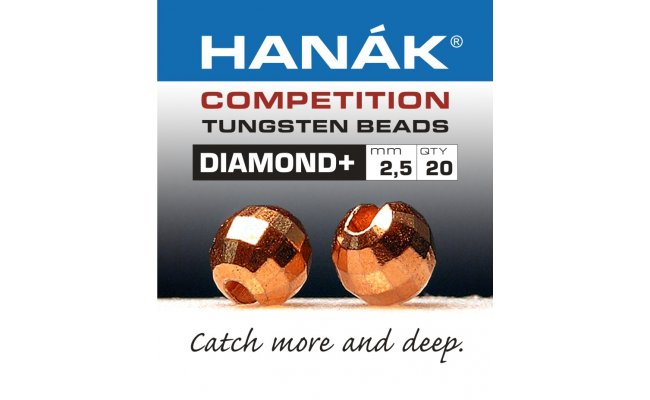 Tungsten Beads Hanak Competition Diamond+ Copper Tungsten Beads Hanak Competition Diamond+ Copper 3,0 mm, 20 pcs