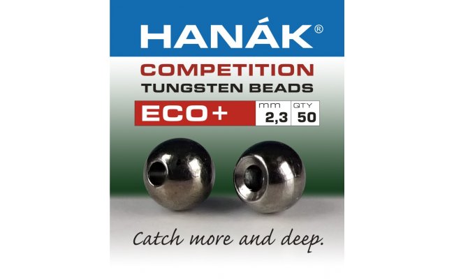 Tungsten Beads Hanak Competition ECO+ Black Nickel Tungsten Beads Hanak Competition ECO+ Black Nickel 2,3 mm, 50 pcs