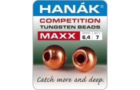 Tungsten Beads Hanak Competition MAXX Copper Tungsten Beads Hanak Competition MAXX Copper 6,4 mm, 7 pcs