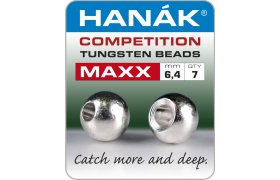 Tungsten Beads Hanak Competition MAXX Silver Tungsten Beads Hanak Competition MAXX Silver 6,4 mm, 7 pcs