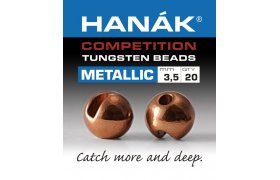 Tungsten Beads Hanak Competition Metallic+ Brown Tungsten Beads Hanak Competition Metallic+ Brown 2,0 mm, 20 pcs