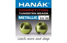 Tungsten Beads Hanak Competition Metalli ... Tungsten Beads Hanak Competition Metallic+ Olive 2,0 mm, 20 pcs