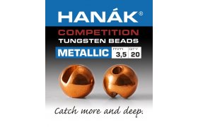 Tungsten Beads Hanak Competition Metallic+ Orange Tungsten Beads Hanak Competition Metallic+ Orange 2,0 mm, 20 pcs 