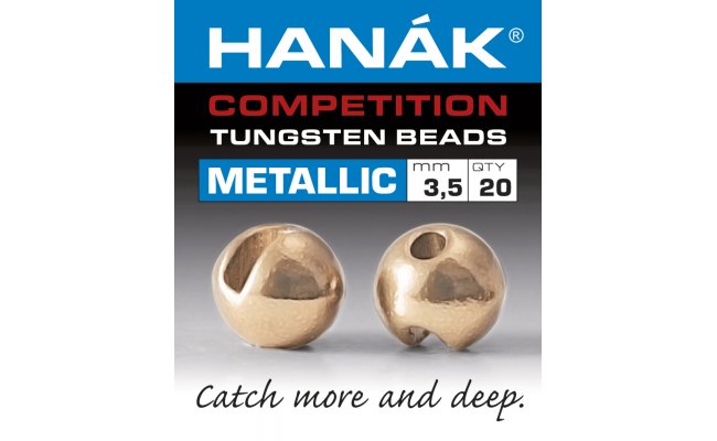 Tungsten Beads Hanak Competition Metallic+ Pink Gold  Tungsten Beads Hanak Competition Metallic+ Pink Gold 2,0 mm, 20 pcs