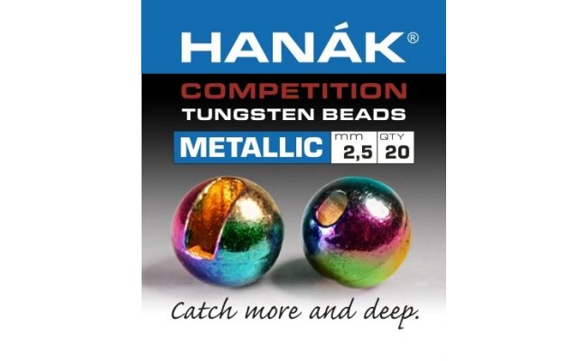 Tungsten Beads Hanak Competition Metallic+ Rainbow Tungsten Beads Hanak Competition Metallic+ Rainbow 2,0 mm, 20 pcs