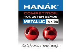 Tungsten Beads Hanak Competition Metalli ... Tungsten Beads Hanak Competition Metallic+ Red 2,0 mm, 20 pcs