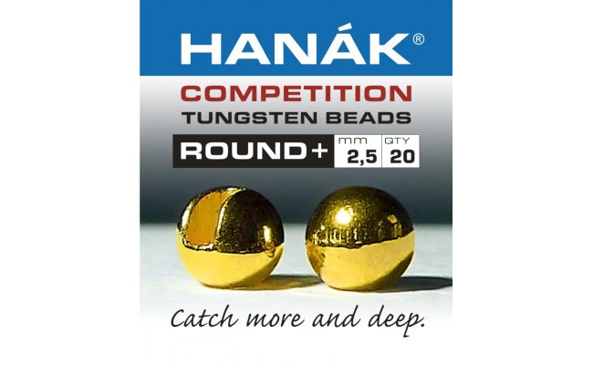 Tungsten Beads Hanak Competition Micro+  Tungsten Beads Hanak Competition Micro+ Gold 1,5 mm, 20 pcs
