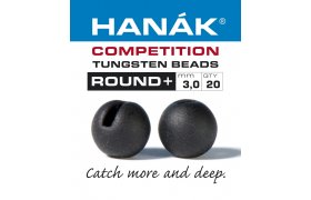 Tungsten Beads Hanak Competition Round+ ... Tungsten Beads Hanak Competition Round+ Black Matte 2.0 mm, 20 pcs