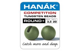 Tungsten Beads Hanak Competition Round+ Olive Matte Tungsten Beads Hanak Competition Round+ Olive Matte 2.8 mm, 20 pcs