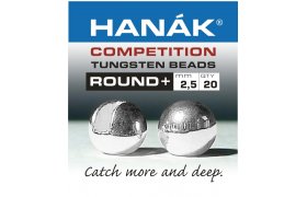 Tungsten Beads Hanak Competition Round+ Silver Tungsten Beads Hanak Competition Round+ Silver 2,5 mm, 20 pcs