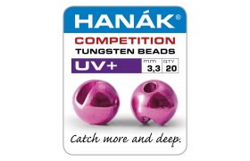 Tungsten Beads Hanak Competition UV+ Dark Pink Tungsten Beads Hanak Competition UV+ Dark Pink 2.8 mm, 20 pcs