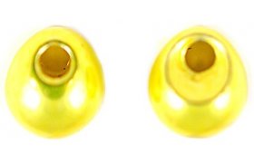 Tungsten Beads Knapek Hooks JIG OFF METALLIC Yellow Tungsten Beads Knapek Hooks JIG OFF METALLIC Yellow 2.3 mm, 10 pcs
