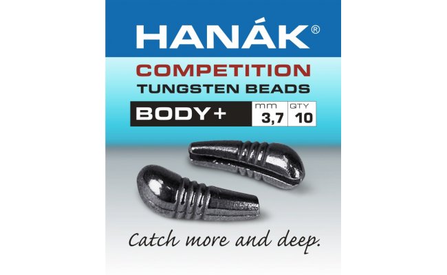 Tungsten Body+ Hanak Competition Black Nickel Tungsten Body+ Hanak Competition Black Nickel 2.7 mm, 0.35 g, 10 pcs