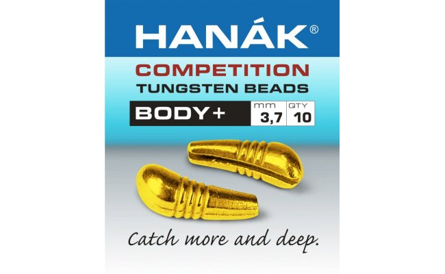 Tungsten Body+ Hanak Competition Gold Tungsten Body+ Hanak Competition Gold 2.7 mm, 0.35 g, 10 pcs