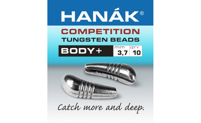 Tungsten Body+ Hanak Competition Silver Tungsten Body+ Hanak Competition Silver 2.7 mm, 0.35 g, 10 pcs