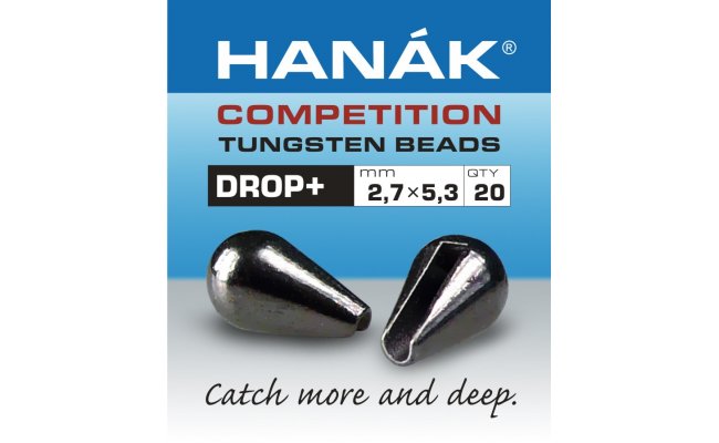 Tungsten Drop+ Hanak Competition Black Tungsten Drop+ Hanak Competition Black 2,4x4,7 mm, 20 pcs