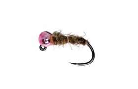 Tungsten Jig Hare's Ear & Metallic Pink Tungsten Jig Hare's Ear & Metallic Pink, Size 16