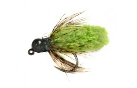 Tungsten Jig Mop Fly Chartreuse B/L Tungsten Jig Mop Fly Chartreuse B/L, Size 14