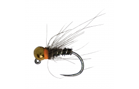 Tungsten Jig Orange Collar Peacock & Gold Tungsten Jig Orange Collar Peacock & Gold, Size 16