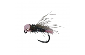 Tungsten Jig Pink Tag Peacock Metallic Head B/L Tungsten Jig Pink Tag Peacock Metallic Head B/L, Size 14
