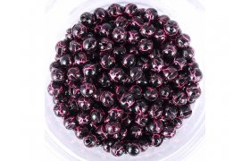 Tungsten Plus Marble Beads Hends Black-UV Fluo Pink Tungsten Plus Marble Beads Hends Black-UV Fluo Pink 2,3 mm, 10 pcs