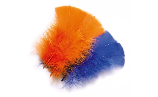 Turkey Veniard Coquille Feathers Turkey Veniard Coquille Feathers Bleached White