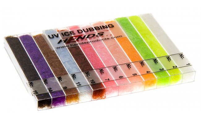 UV-ICE Dubbing Box Hends Mix 12 Colors UV-ICE Dubbing Box Hends Mix 12 Colors