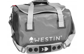 Waterproof Bag Westin W6 Boat Lurebag Silver & Grey Medium 40L Waterproof Bag Westin W6 Boat Lurebag Silver & Grey Medium 40L