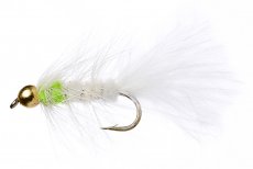 White & Green Nugget Woolly Bugger