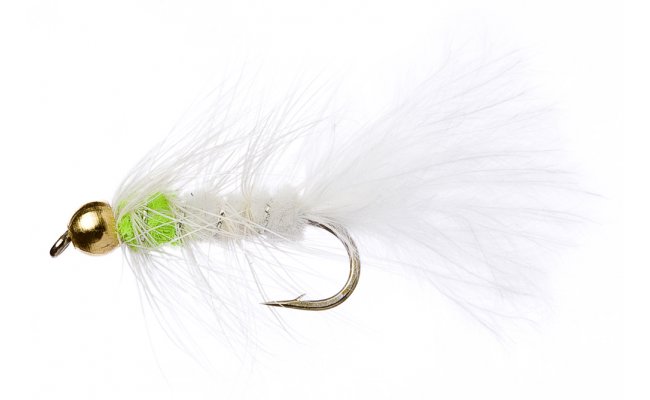 White & Green Nugget Woolly Bugger White & Green Nugget Woolly Bugger, Size 10