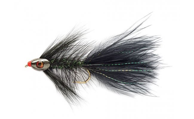Woolly Bugger Black Skullhead Woolly Bugger Black Skullhead, Size 4