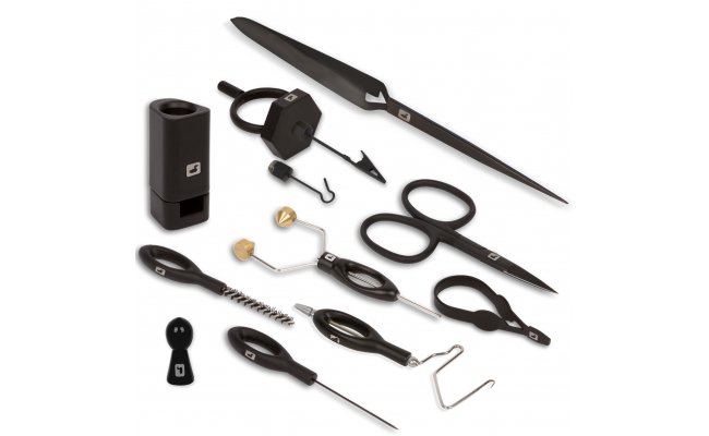 Complete Fly Tying Tool Kit Loon Outdoors Black Complete Fly Tying Tool Kit Loon Outdoors Black