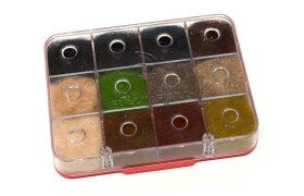 Dubbing Box Fulling Mill Euro Nymph ... Dubbing Box Fulling Mill Euro Nymph Flash Dubbing Selection - Mix 12 Colors