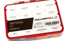 Dubbing Box Fulling Mill Tactical SF Dubbing Selection - Mix 12 Colors