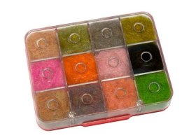 Dubbing Box Fulling Mill Ultra Nymph ... Dubbing Box Fulling Mill Ultra Nymph Dubbing Selection - Mix 12 Colors