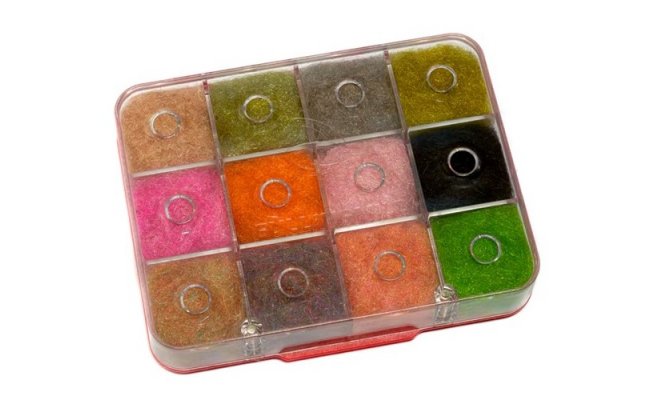 Dubbing Box Fulling Mill Ultra Nymph Dubbing Selection Dubbing Box Fulling Mill Ultra Nymph Dubbing Selection - Mix 12 Colors