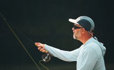 Fishing Cap Guideline ULBC Packable Coastal - In Action