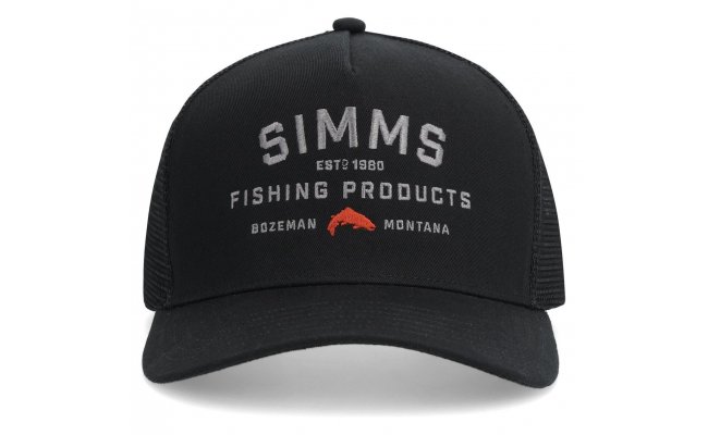 Fishing Cap Simms Double Haul Trucker Black Fishing Cap Simms Double Haul Trucker Black