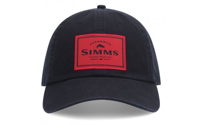 Fishing Cap Simms Single Haul Black Red Fishing Cap Simms Single Haul Black Red