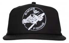 Fishing Cap Simms Unstructured Flat Brim Black
