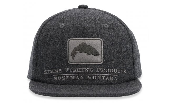 Fishing Cap Simms Wool Trout Icon Graphite Fishing Cap Simms Wool Trout Icon Graphite