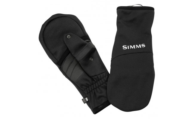 Fishing Gloves Simms Freestone Foldover Mitt Black Fishing Gloves Simms Freestone Foldover Mitt Black XS
