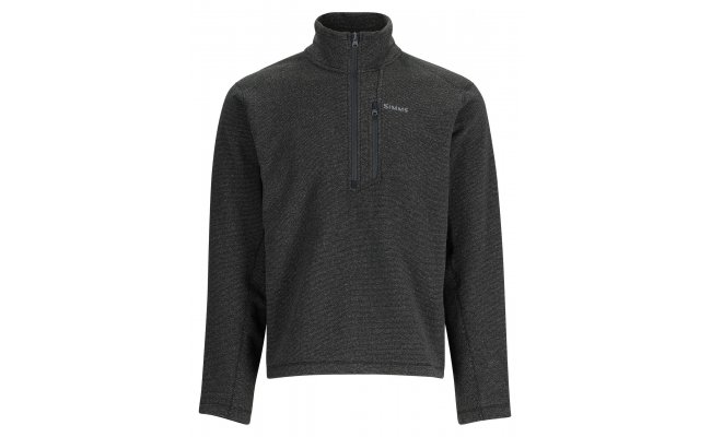 Fishing Hoody Simms Rivershed Half Zip Black Heather Fishing Hoody Simms Rivershed Half Zip Black Heather S