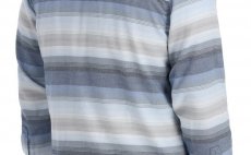 Fishing Hoody Simms Santee Flannel Navy & Storm & Steel Blue Stripe