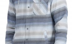 Fishing Hoody Simms Santee Flannel Navy & Storm & Steel Blue Stripe