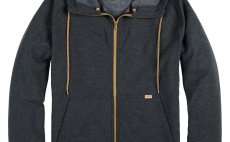 Fishing Hoody Simms Vermilion Full Zip Black Heather 